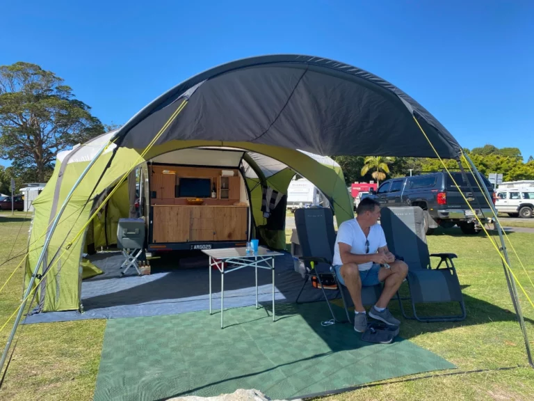 teardrop camper australia jag camper Airtent setup front