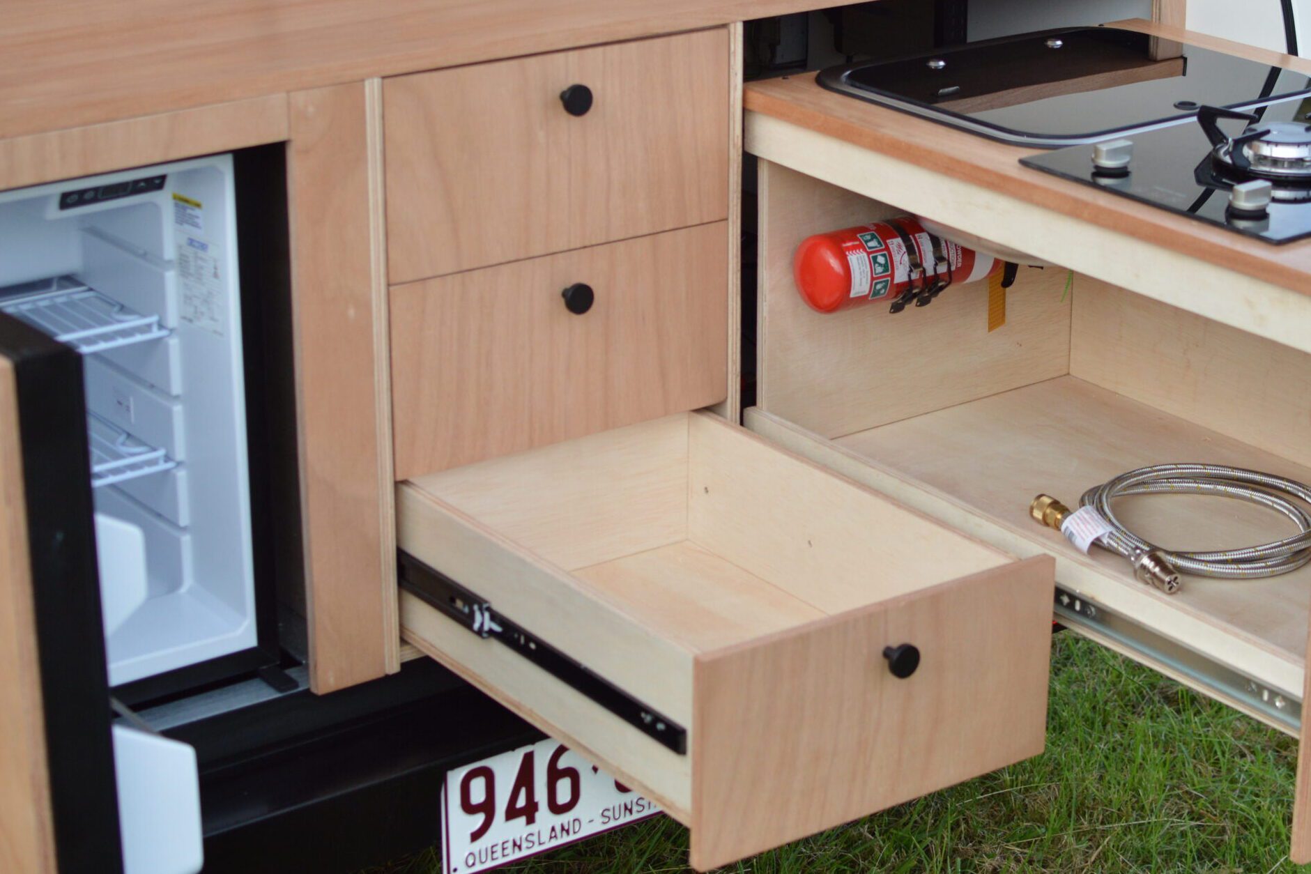 JAG Teardrop Camper rear kitchen