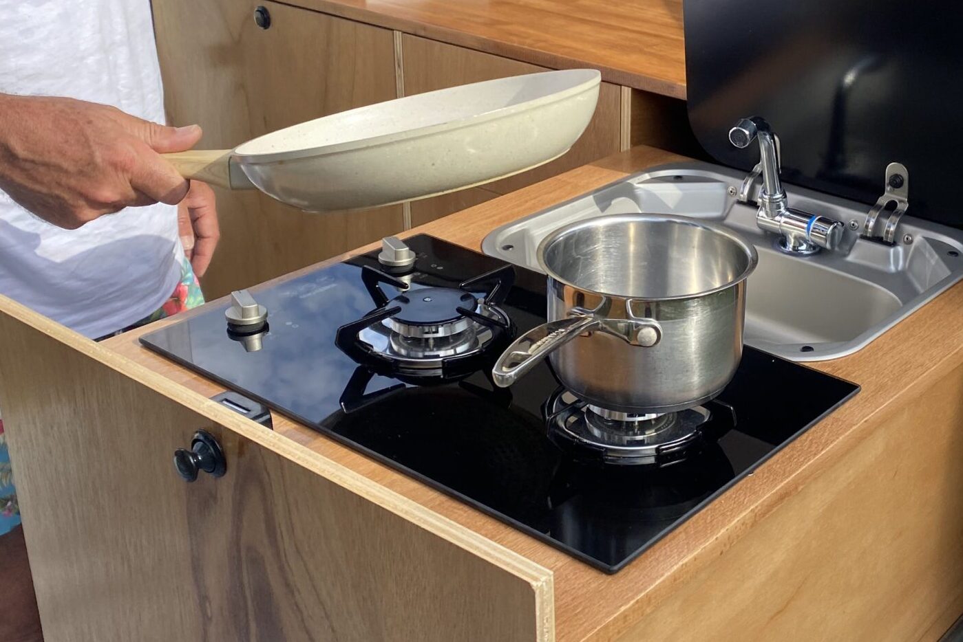 Alfresco kitchen in the JAG Teardrop Camper