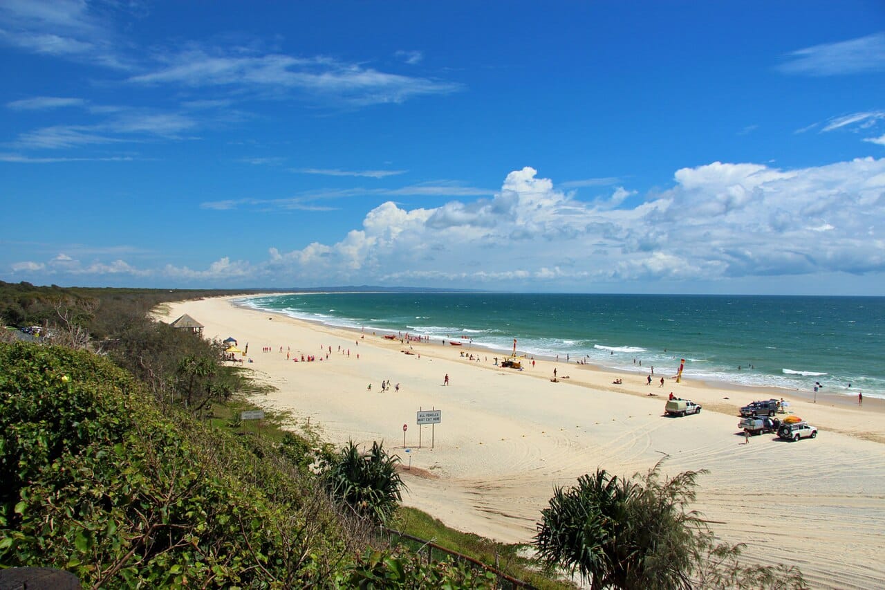 Rainbow Beach coloured sand cliffs