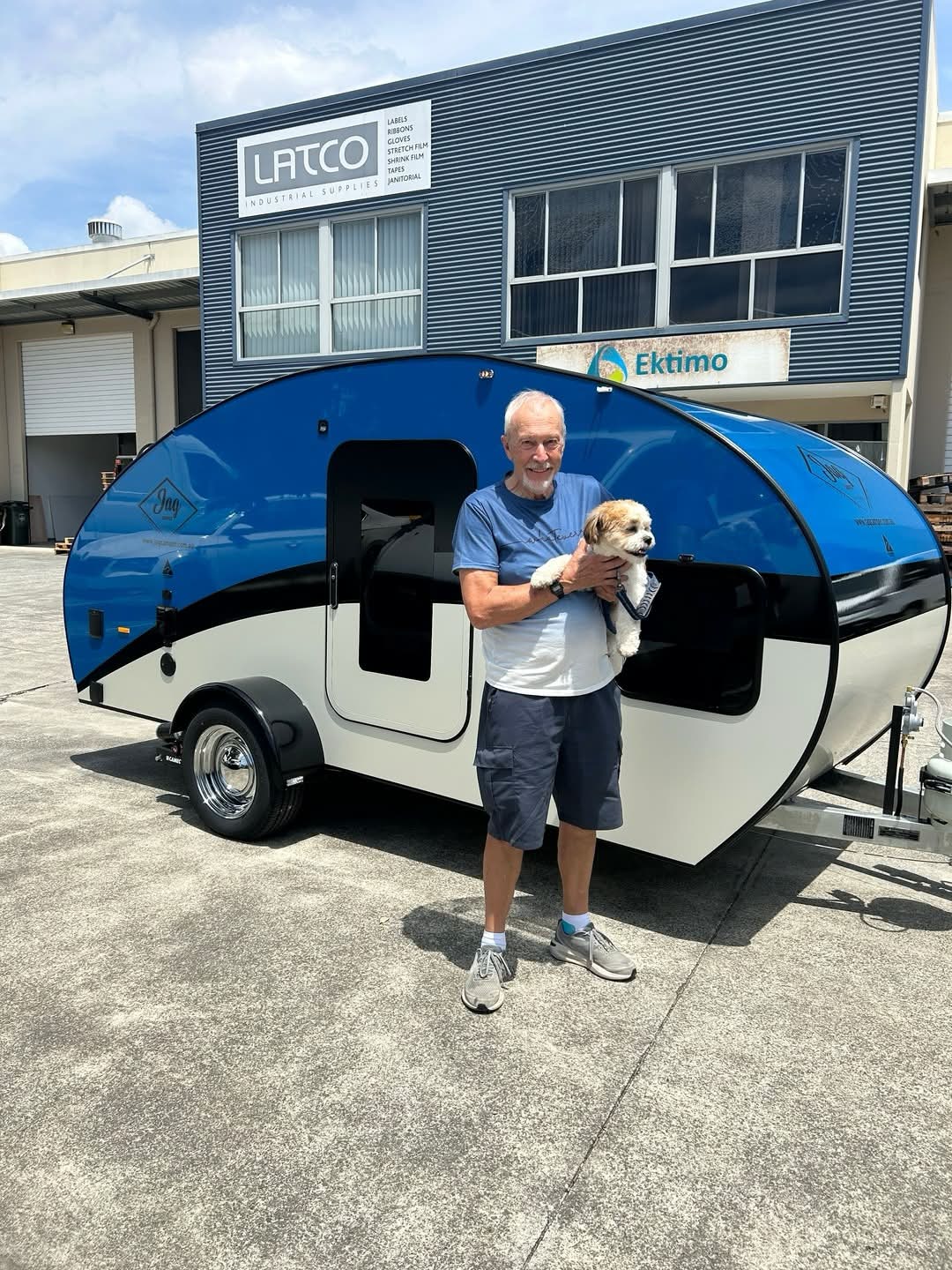 Peter from Adelaide with his JAG Teardrop Camper