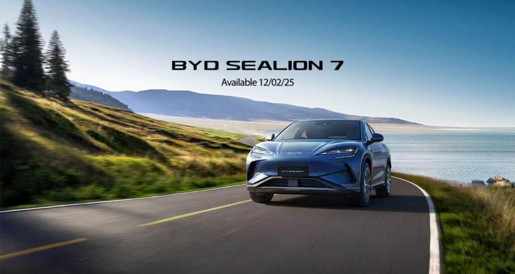 BYD Sealion 7 electric SUV towing JAG camper recommendation