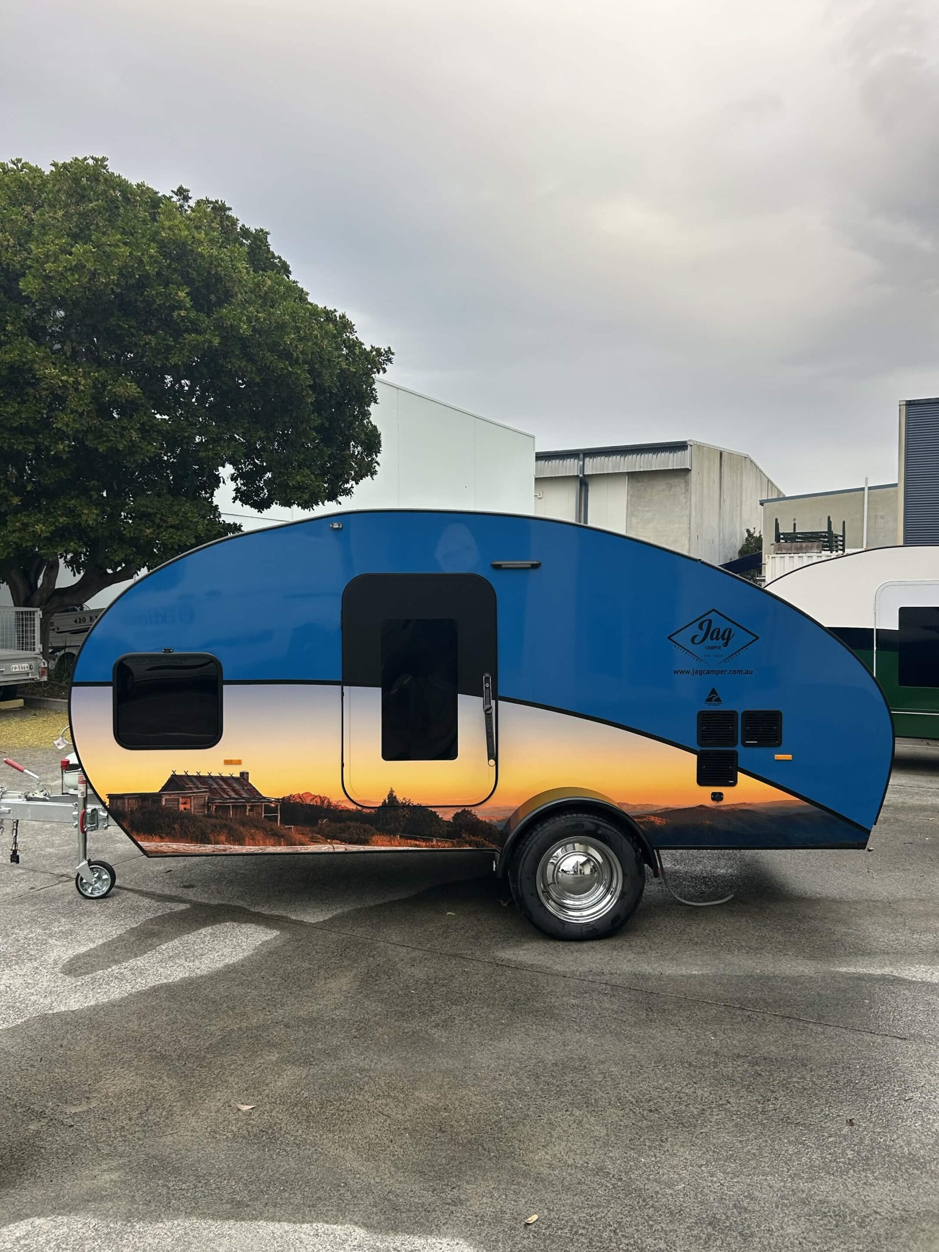 JAG Teardrop Camper customer handover ready for the road